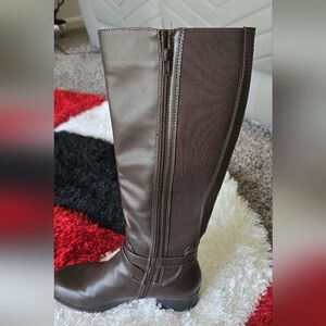 Nautica Dark Brown Over the Knee Boots